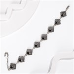 Браслет из серебра с агатом 2199