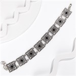 Браслет из серебра с агатом 2296