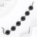 Браслет из серебра с агатом 2299