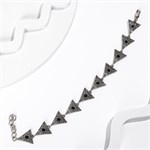 Браслет из серебра с агатом 2301