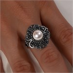 Кольцо из серебра с жемчугом 2190 Кольцо из серебра с жемчугом 2190