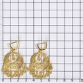 Серьги из серебра с позолотой 2187