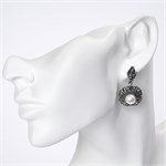 Серьги из серебра с жемчугом 2188