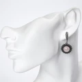 Серьги из серебра с розовым кварцем 2303