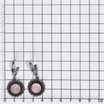 Серьги из серебра с розовым кварцем 2303 Серьги из серебра с розовым кварцем 2303