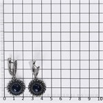 Серьги из серебра с агатом 2304