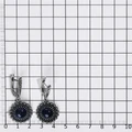 Серьги из серебра с агатом 2304