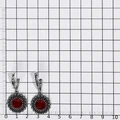 Серьги из серебра с сердоликом 2306