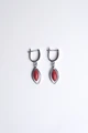 Серьги из серебра с кораллом 2701
