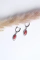 Серьги из серебра с кораллом 2701
