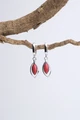 Серьги из серебра с кораллом 2701