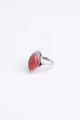 Кольцо из серебра с кораллом 2702