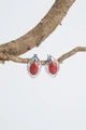 Серьги из серебра с кораллом 2730