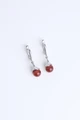 Серьги из серебра с сердоликом 2725