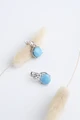 Серьги из серебра с ларимаром 2708
