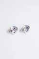 Серьги из серебра с аметистом 2709