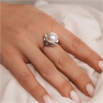 Кольцо из серебра с майоркой 2478