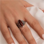 Кольцо из серебра с тулитом 2481