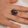 Кольцо из серебра с лепидолитом 2490
