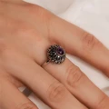 Кольцо из серебра с аметистом 2556