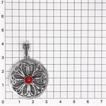 Подвеска из серебра с кораллом 2579