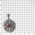 Подвеска из серебра с кораллом 2579