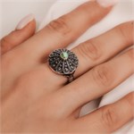 Кольцо из серебра с бирюзой 2584