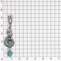 Подвеска из серебра с бирюзой 2595