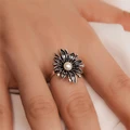Кольцо из серебра с жемчугом 2620