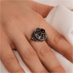 Кольцо из серебра с сердоликом 2630