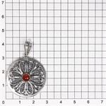Подвеска из серебра с сердоликом 2640