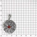 Подвеска из серебра с сердоликом 2640