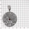Подвеска из серебра с гранатом 2646