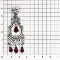Подвеска из серебра с гранатом 2647