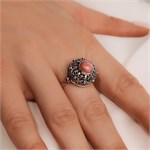 Кольцо из серебра с родонитом 2670