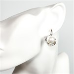 Серьги из серебра с жемчугом Майорка 2477