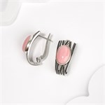 Серьги из серебра с розовым кораллом 2502