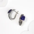 Серьги из серебра с лазуритом 2503