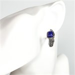 Серьги из серебра с лазуритом 2503