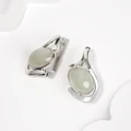 Серьги из серебра с гидрогроссуляром 2505