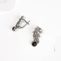 Серьги из серебра с агатом 2526