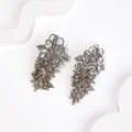 Серьги из серебра с агатом 2528