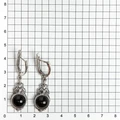 Серьги из серебра с агатом 2530