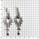 Серьги из серебра с аметистом 2543 Серьги из серебра с аметистом 2543