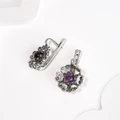 Серьги из серебра с аметистом 2544