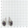 Серьги из серебра с аметистом 2544