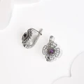 Серьги из серебра с аметистом 2546