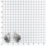 Серьги из серебра с аметистом 2546