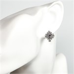 Серьги из серебра с аметистом 2546