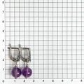 Серьги из серебра с аметистом 2552